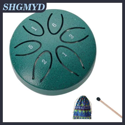 SHGMYD Rain Drum Rain Drum For Outside When It Rains Rain Drum For Outside Garden Chakra Drum Chakra Drum For Rain Outdoor 6 Note