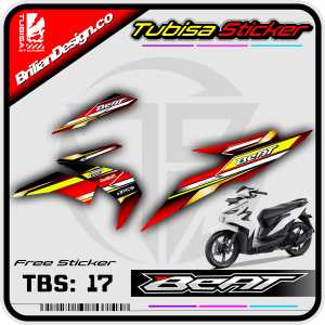 Sticker Striping Variasi Beat Esp/Street - Stiker Striping Variasi Motor Beat Esp/Street . TBS.17