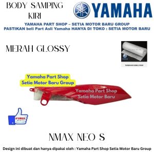 Cover Body Bodi Samping Kiri Merah Glossy New N Max Nmax Neo S Asli Yamaha Surabaya