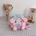 Sanrio My Melody kuromi Yulin dog Anime Kawaii Plush Bag Shoulder Bags Hand bag Messenger Handbags Backpackgirl Birthday Gifts. 