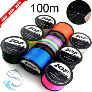 Anti Gigitan Kuat Garis 4X PE Senar Pancing Multi Color JOF 100M Senar Pancing PE Line Fishing Line Pancing 100% Tali Pancing Asli Dikepang Panjang 100/300 Mete Untuk Air Laut Senar Pancing
