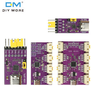 diymore USB to 1/2/4/8 TTL Serial Communication Conversion Module High-Speed Ch348/344/342/Ch343 Chip Type C