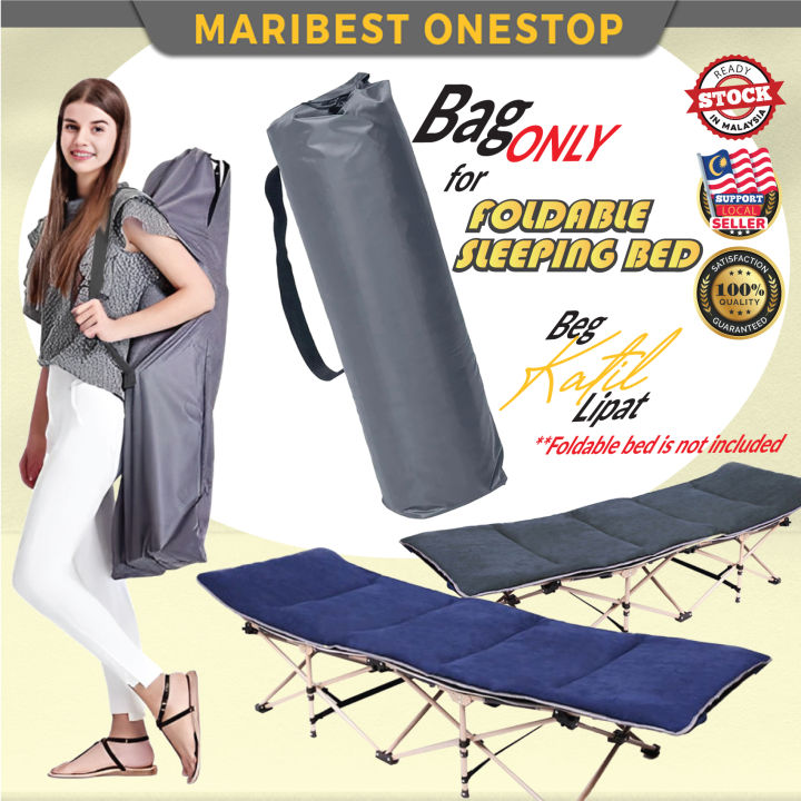 Bag ONLY for 1947 Foldable Camping Bed Grey Canvas Shoulder