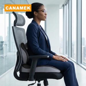 【CANAMEK】 Non Slip Cushion Memory Foam For Coccyx Prostate Tailbone Sciatica Suitable for Desk and Car Seat
