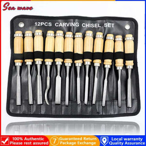12Pcs/set Wood Carving Hand Chisel Tool Set Woodworking Professional Carpenter Tools Carving Chisel