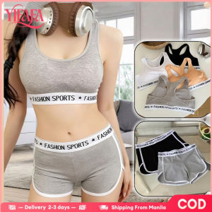 YIFAFA(Buy 1 Take 1)Girl Traceless Sports Style Shorts Stylish Lightweight Seamless Letter Print Chic Elastic Soft Boxer Briefs Wome Comfort Safety Skin-friendly Breathable Material Underpants