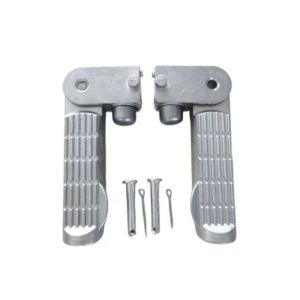 1Pair Aluminum Alloy E bike Pedal Set Rear Footrest Foldable Replacement Step on Foot for Electric Bicycle Tailing Lvyuan Little Turtle King Universal Pedal Accessories
