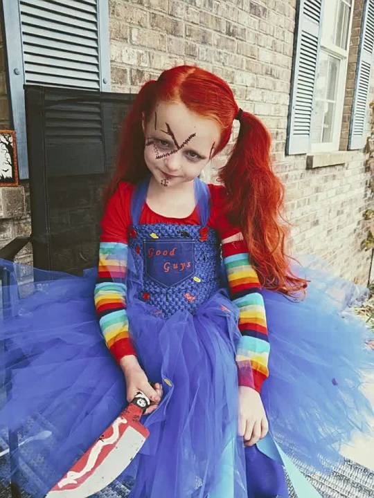 Chucky Doll Cute Baby Girl Halloween Outfits Buy Kids Chucky