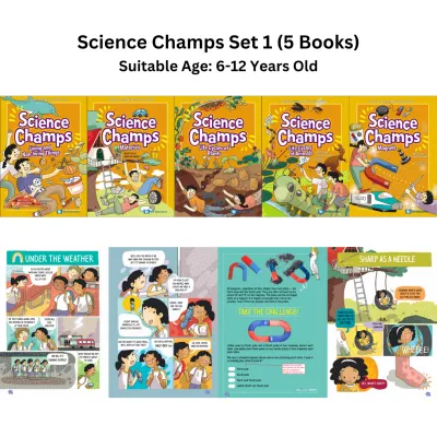 [SG STOCK] WS E - Science Champs All Titles - Age 6-12+ Children Primary School Science Comic Singapore MOE Syllabus Learning Book