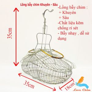 Chao Mao bird trap - LOVECHIM advice Chao Mao bird trap - Khuyen Chao Mao bird trap cage Zinc material piercing