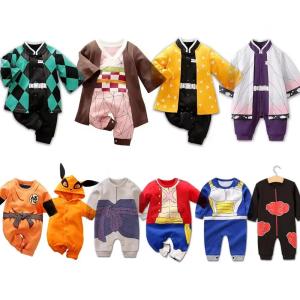 0-18 Months Anime Baby Rompers Newborn Cosplay Costume Infant Cotton Clothes Boys Girls Kids Outfit2026