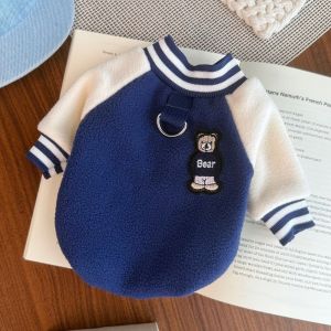 MIRELAE Autumn Winter Dog Warm Clothes Fleece Windproof Dog Jacket Fashion With R-ing Puppy Coat for Small Medium Dog