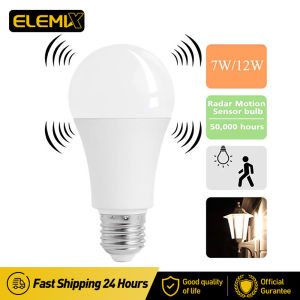 E27 Radar Sensor Light Motion LED Globe Bulb Microwave Ambient PIR Motion 12W LED Light Lamp