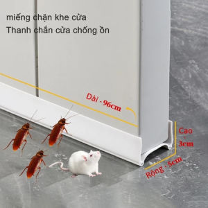 COZII Ron Silicon 96cm [Có 4 Màu] - Thanh nẹp chân cửa chắn gió bụi Thanh chặn khe cửa cách nhiệt cách âm chống côn trùng