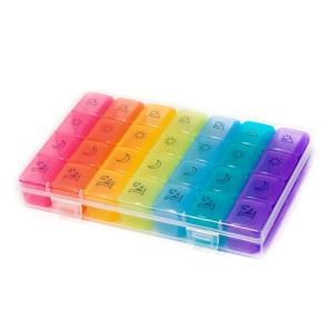 【MSLGHLEL】กล่องยา ถอดแยกได้ 7 วัน 28 ช่อง รายเดือน รายสัปดาห์ ตลับยา ตลับใส่ยา กล่องเก็บยา กล่องจัดยา ตลับเก็บยา