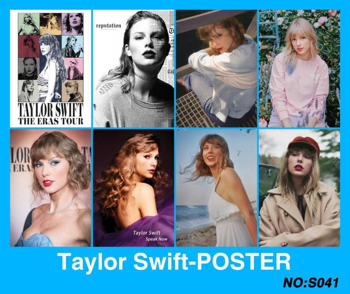 TAYLOR SWIFT 8 PIECES POSTERS A3 Size | Lazada PH