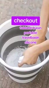 5L/10L Collapsible Bucket Silicon Folding Pail Basin Foldable Bucket For Travel Outdoo Use