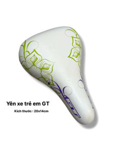 Yên xe trẻ em GT dành cho xe đạp (kích thước 20x14cm) họa tiết hoa nổi bật êm ái và chắc chắn