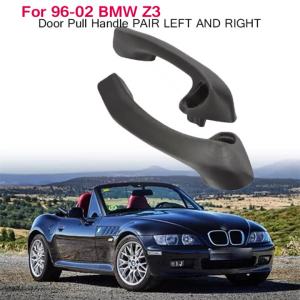 Plastic Interior Inner Door Pull Handle PAIR Black Left / Right Side Replacement for BMW Z3 E36 E37 1996 - 2002 Door Handles