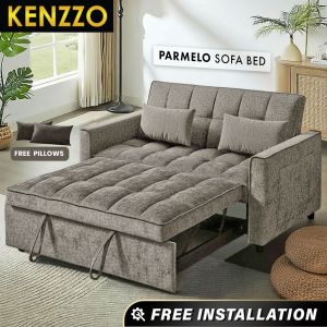 Free installation! Kenzzo : 3-in-1 Adjustable Sofa Bed | Pull-Out Sofa | 2-Seater Sofa- Parmelo Sofa/ sofa