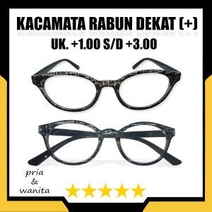 Kacamata Plus Khusus Mata Rabun Dekat Model Frame Terbaru Kekinian Cocok Untuk Pria Wanita Tersedia Ukuran +1.00 sampai +3.00 Gaya Korea Style - BISA BAYAR DIRUMAH