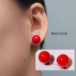 Natural Stone Stud Earrings Silver Material Blessed Cleansed Energized Charm Earring