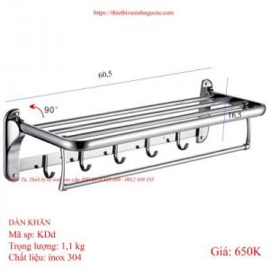 Dàn treo khăn D1 dày cao cấp chân đặc nhập khẩu  cao cấp SUS 304