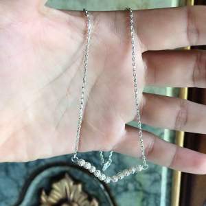 Terlaris (Stok tanya W.A.) Hafsah Silver - Kalung Aurel Fuji Perak