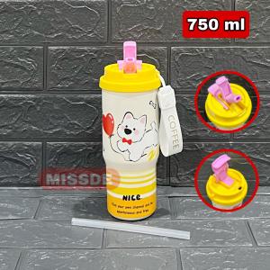 Tumbler Mug 2in1 Stainless Steel 750ml Tahan Panas Dingin / Tumbler Lucu Nice