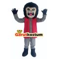 Kostum maskot badut gorilla terbaru dewasa setelan lucu karnaval. 