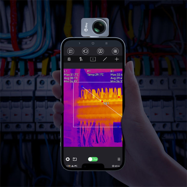 Infiray P2 Pro Infrared Thermal Imager Usb Type C Phone Temperature Thermal Camera Pcb Circuit 0761