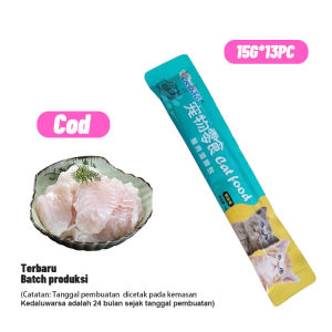 【Beli 10 Gratis 3】15g/Strip Snack Kucing Makanan Kucing Snack Hewan Peliharaan Snack Pengemukan Kucing Pelengkapa Hewan Peliharaan Cat Strips cemilan kucing biar gemuk
