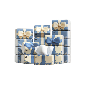 (400 Sheets x 20 Packs)Botare Ribbon Tissue Paper Quality 4 Ply Thickening Face Tisu facial tissue pocket tissue