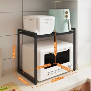 💟SOLUTION65💟 Black Foldable Rack Microwave Oven Rack Oven Shelf Folding Oven Holder Oven Stand Microwave Shelf Space Saver Rack Kitchen Shelf Kitchen Rack Printer Holder Printer Stands Countertop Organizer Rack Countertop Tiered Rack Desktop Rack