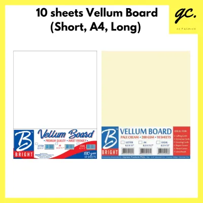 GC 10 sheets Vellum Board Specialty Paper