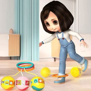 FIGHTINPC กีฬาเชือกกระโดด ลูกบอลกระโดดเท้าเรืองแสง บนสาย บอลห่วงเท้า ลูกบอลเชือกกระโดด ตลกๆ การเติบโตของส่วนสูง ลูกบอลฝึกปฏิกิริยา ของเล่นกีฬาแสนสนุก