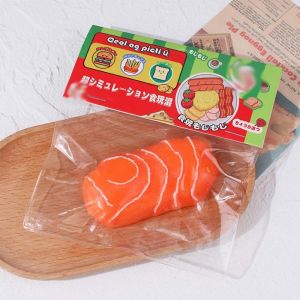 SQUAD Cá hồi Đồ chơi ép trái cây mô phỏng Đồ chơi cảm giác Cơm viên Đồ chơi giảm căng thẳng hoạt hình Thú vị Đồ chơi giảm căng thẳng Đồ chơi giảm căng thẳng Đồ chơi vui nhộn
