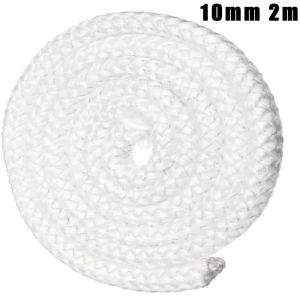 NEXTYOO Heat-resistant Fiberglass Sealing Rope Insulation 2m Fireproof Sealing Strip  Easy-install Fiberglass Fire Rope for Wood or Pellet Fireplaces