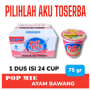Mie Instant POP MIE Rebus Rasa AYAM BAWANG - ( Harga 1 DUS )