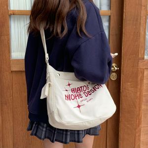Sera Casual Canvas Sling bag Wanita Trendy Korean Style Slingbag Lucu Kuliah Sling bag kanvas korea totebag kuliah tas vintage wanita