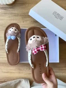 [Free Shipping] 2026 Summer New Flat Fashion KT Cat Flip-Flops for Women Non-Slip Outdoor Beach Wedge Sandals