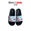 MCC PROJECT Dino Rooaarr Black White Premium Slides Sandal Anak Slip On. 