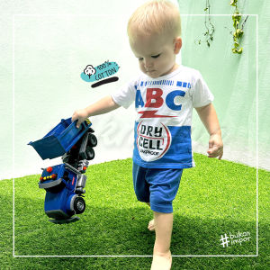 ❤️ setelan anak bayi cowo cewe 1y 2y 3y baterai battery abc lucu