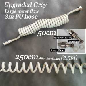 Spring Flexible Retractable Hose Shower Head Toilet Bidet Water Pipe Plumbing Bathroom Spiral Flexible Shower Hose