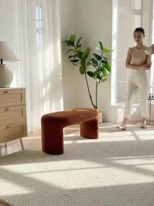 Influencer Household Low Stool Living Room Sofa Bench Bedroom Dressing Stool Small Stool Makeup Stool Door Change Shoe S