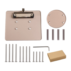 Low Profile 5mm Thick Acrylic Golf Cart Score Mounting Kit Securely On Steering Wheel Includes Spring Loaded Pen Holder