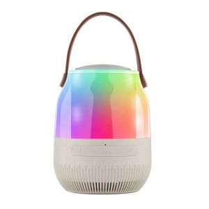 KISONLI LP-6S Speaker Bluetooth Portabel dengan Lampu RGB Multicolor dan Bass Super Profesional