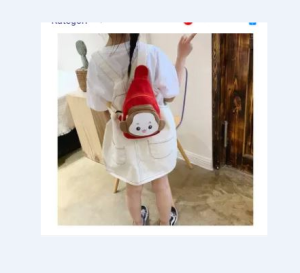 INDOLAPAK (261) Tas Anak Perempuan laki-laki / Tas Selempang Anak / Sekolah / Waistbag / Kids / Motif Monkey / Perempuan / Lucu / Terbaru Import