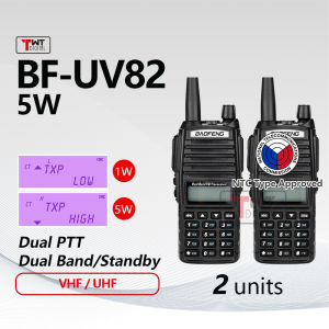 Baofeng UV82 Walkie Talkie Set Of 2 UHF/VHF Two Way Radio Dual Band High Power Portable 10km Long Range Radio original COD