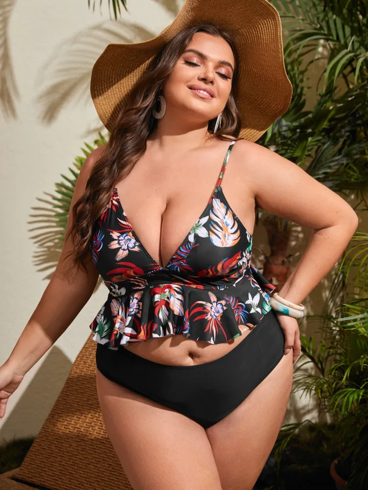 Swimsuits for Women Sexy Chubby Sexy Women s Floral Printed